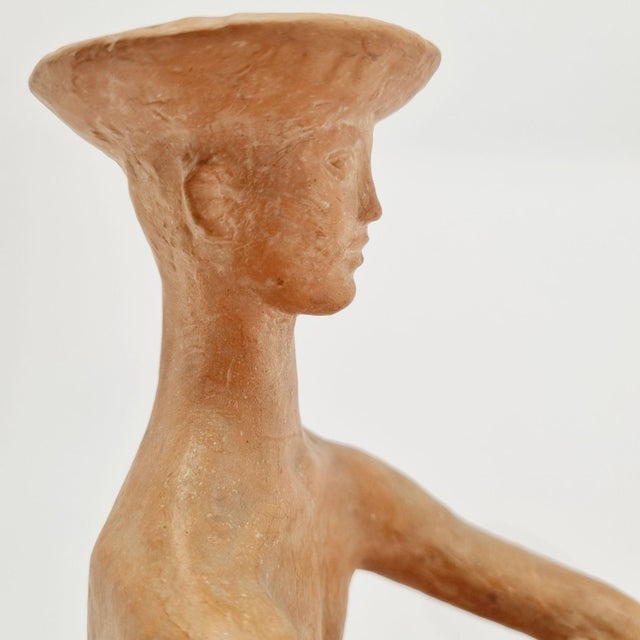 Terracotta Sculpture by Árpád Somogyi, 1964 For Sale - Image 6 of 10