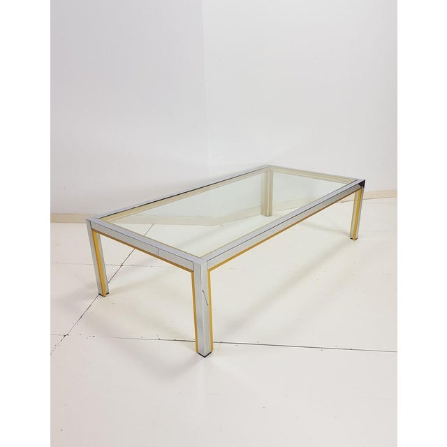 1970s Coffee Table in Brass by Renato Zevi, Italy For Sale - Image 5 of 11