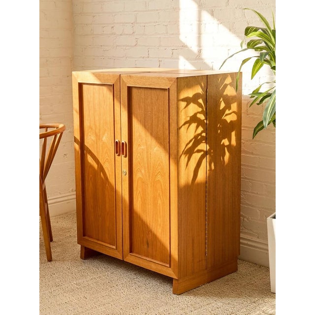 Vintage Danish Modern Teak Transformer Desk Cabinet For Sale - Image 11 of 12