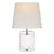 Suzanne Kasler for Visual Comfort Signature Henri Framed Jewel Sconce in Crystal & Polished Nickel with Linen Shade For Sale