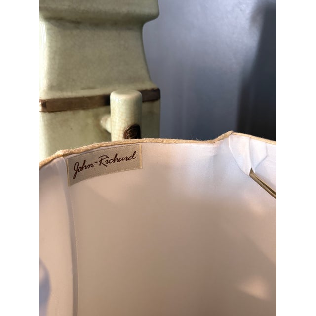 Metal Mid 20th Century Ceramic Table Lamp by John Richard For Sale - Image 7 of 10