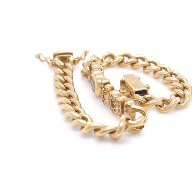 2020s Chopard 18ct Yellow Gold Diamond Bracelet - 26.74g For Sale - Image 5 of 6