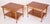 1960s 1960s Pair Mid Century Modern Lane Acclaim Dovetail End Tables Design by Andre Bus for Lane Furniture For Sale - Image 5 of 12