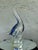 Mid-Century Modern Vintage Blue & Clear Art Glass Swan Sculpture With Controlled Bubble Inclusions For Sale - Image 3 of 12
