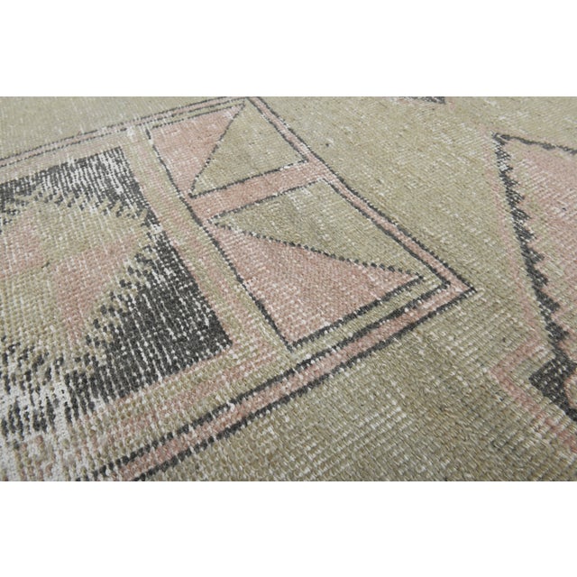 1970s Vintage Handmade Wool Cotton Orange Runner Rug For Sale - Image 9 of 11