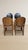 Vintage Wooden Dining Chairs with Black Leather Upholstery, 1940s, Set of 4 For Sale - Image 12 of 17
