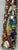 Late 20th-Century Mosaic-Style Faux "Jeweled" Stone, Glass & Wood Cross Wall Hanging For Sale - Image 14 of 16