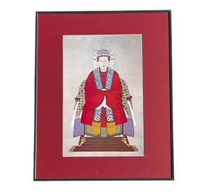 Chinese Ancestral Portrait Framed Print