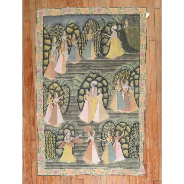19th Century Indonesian Batik Textile - 3'7" x 5'8" For Sale - Image 9 of 18