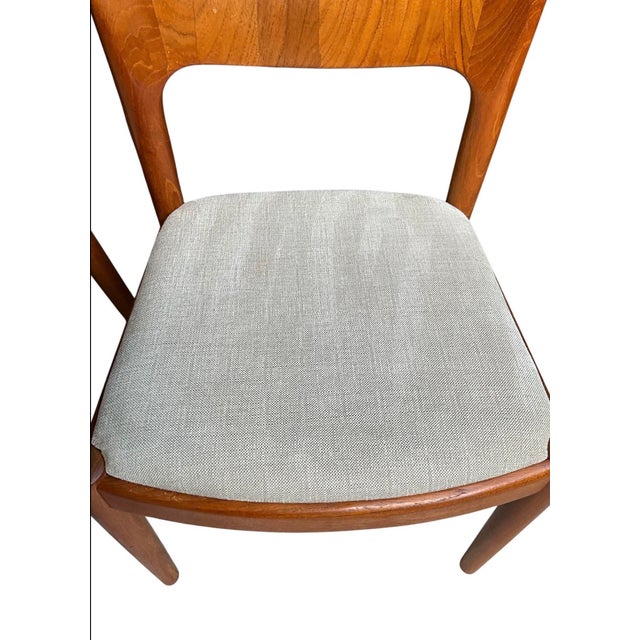 Danish Modern Dining Chairs in Teak by Niels Koefoed for Koefoeds Hornslet Møbelfabrik A/S, Denmark, 1970s, Set of 4 For Sale - Image 10 of 18