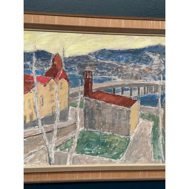 John Hedman, Östersund, Strandgatan 1, 1971, Oil on Panel, Framed For Sale - Image 7 of 18