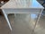 Vintage Palm Beach White Newly Lacquered Faux Bamboo Fret Game Table Two Drawers For Sale - Image 10 of 11