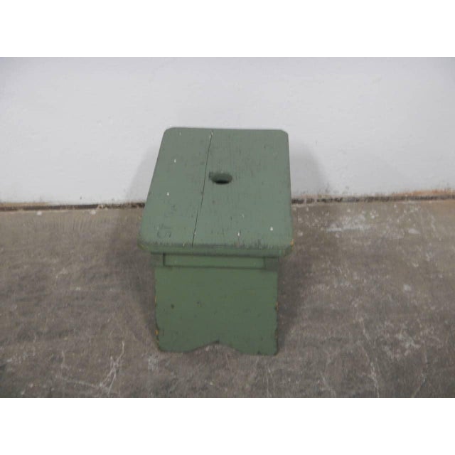 Vintage Fir Wood Stool, 1960s For Sale - Image 4 of 10