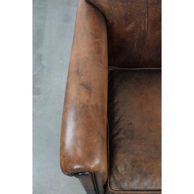 Animal Skin Vintage Sheepskin Armchairs, Set of 2 For Sale - Image 7 of 18