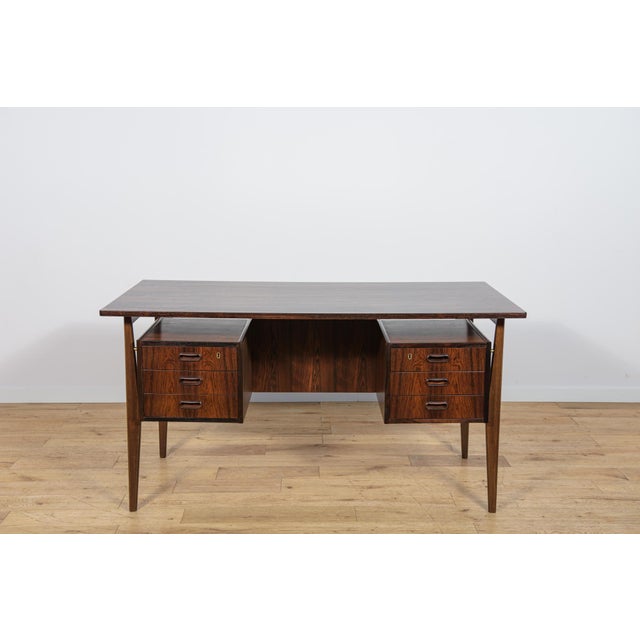Mid-Century Modern Mid-Century Rosewood Desk by Gunnar Nielsen Tibergaard for Tibergaard, Denmark, 1960s For Sale - Image 3 of 18