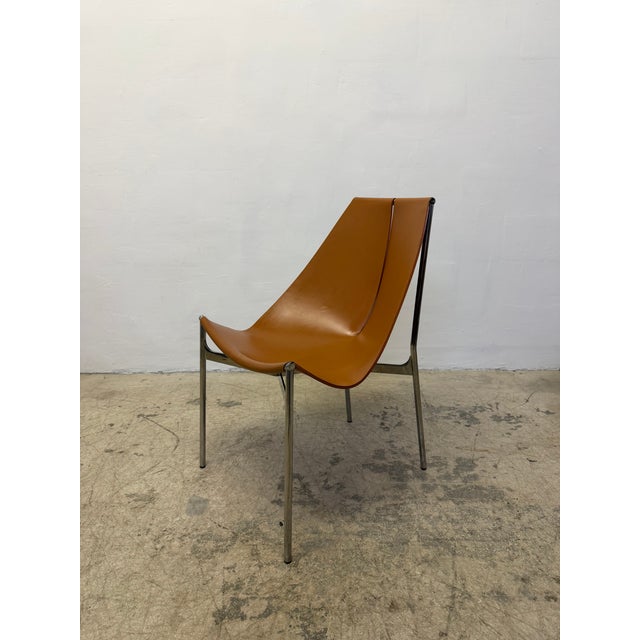 Gordon Guillaumier Leather Sling Lyo Dining Chairs for Frag, Italy - Set of Four For Sale - Image 17 of 17