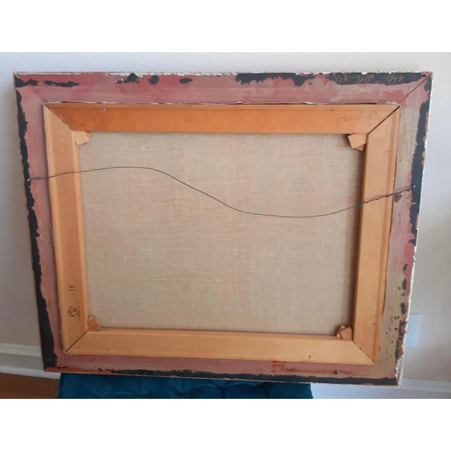 Mid 20th Century Austrian Artist Signed Haller Mountain Alps Painting For Sale - Image 5 of 6