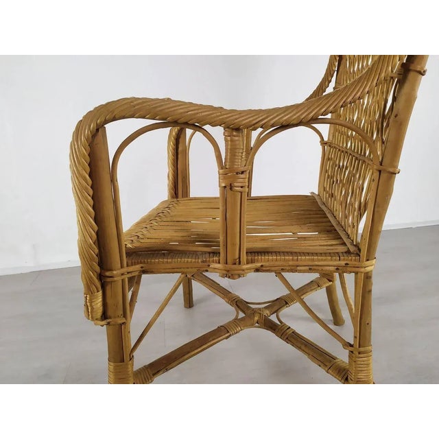 Vintage Rattan Chair For Sale - Image 16 of 18