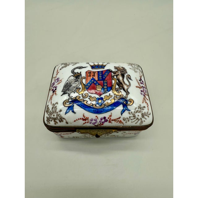 A rare and beautifully enameled 19th-century trinket box by Samson, Paris, produced during the period of Edmé Samson...