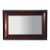 Large Antique Empire Flame Mahogany Ripple Edged Mirror C1840 For Sale