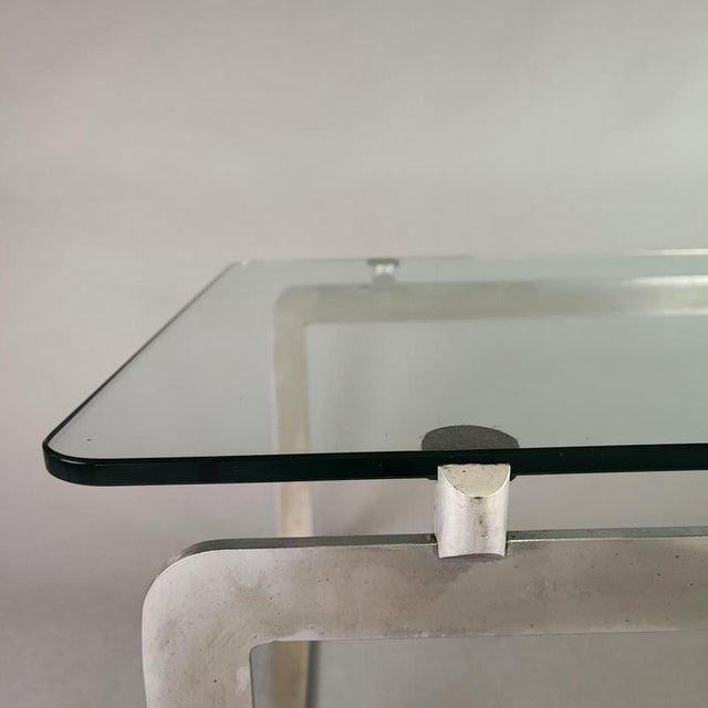 1960s Steel and Glass Coffee Table by Vittorio Introini for Proposals Design, 1960s For Sale - Image 5 of 7