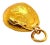 Oriental 24k Gold Bell Charm Pendant For Sale