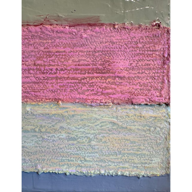 "Candy, Gum" Original Mixed-Media Abstract on Canvas by Zac Woodiel For Sale - Image 4 of 7