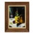 Vintage Signed Original Still Life Painting With Wine Bottle & Fruit, Circa 1960s–1970s For Sale