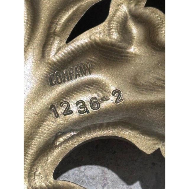Wood Vintage Burwood Gold Wall Decorative Shelf 1236-2 For Sale - Image 7 of 8