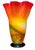 Murano Sunburst of Colors Art Glass Fazzoletto Vase For Sale - Image 10 of 18