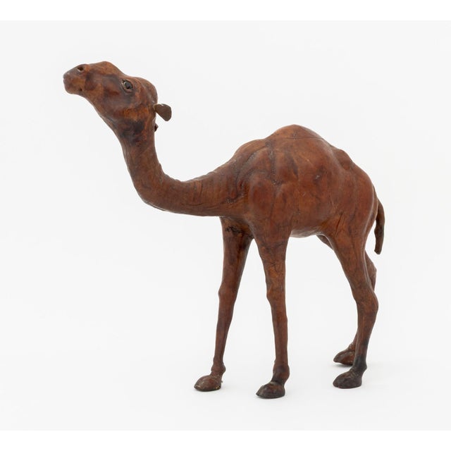 Animal Skin Standing Camel Leather Covered Sculpture, 20th Century For Sale - Image 7 of 8