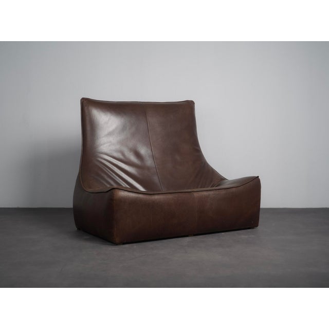 Leather Two-Seater The Rock Sofa by Gerard Van Den Berg for Montis, Netherlands, 1970s For Sale - Image 11 of 11