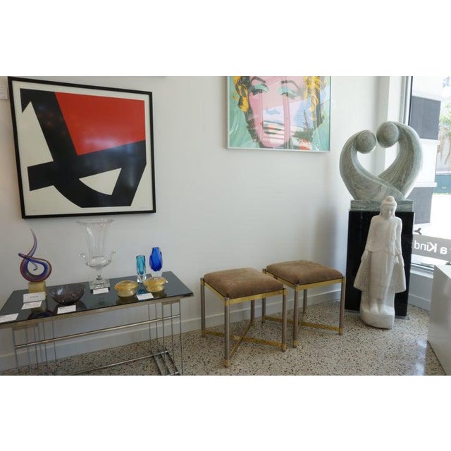 Standing Buddha Mandalay Style in Hand Carved White Marble For Sale - Image 10 of 10