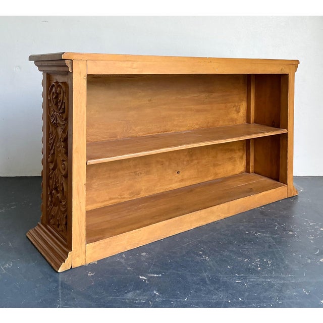 Vintage Ornate Wood Carved Dry Bar For Sale - Image 14 of 17