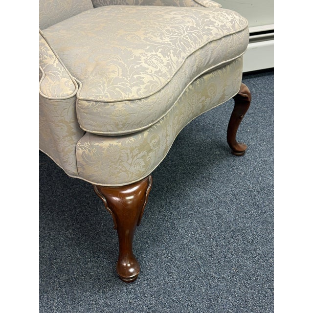 Vintage Southwood Traditional Wingback Chair For Sale - Image 9 of 12