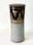 Tall studio pottery lidded jar by Robert Hasselle for Clifton Earthworks Pottery, Cincinnati. A graduate of Rhodes College...