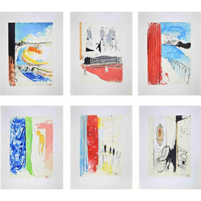 Piero Pizzi Cannella, Bonjour Matisse, Lithograph, 2007 For Sale