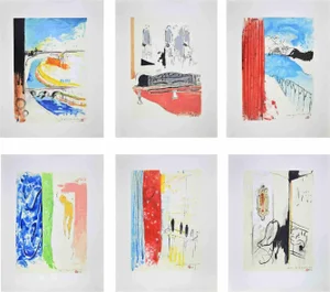Piero Pizzi Cannella, Bonjour Matisse, Lithograph, 2007