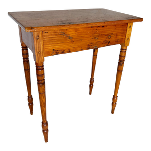 19th Century English Pine Federal Style Side Table