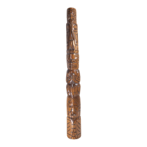 Late 20th Century Northwest Coast Squamish Native American Indian Totem by R Krawchuk
