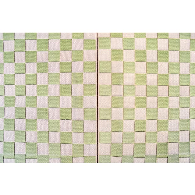 Beech Bench with Seat in Woven Fabric, Italy, 1950s For Sale - Image 9 of 10