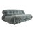 Cassina Soriana Mohair Sofa Designed by Afra and Tobia Scarpa For Sale