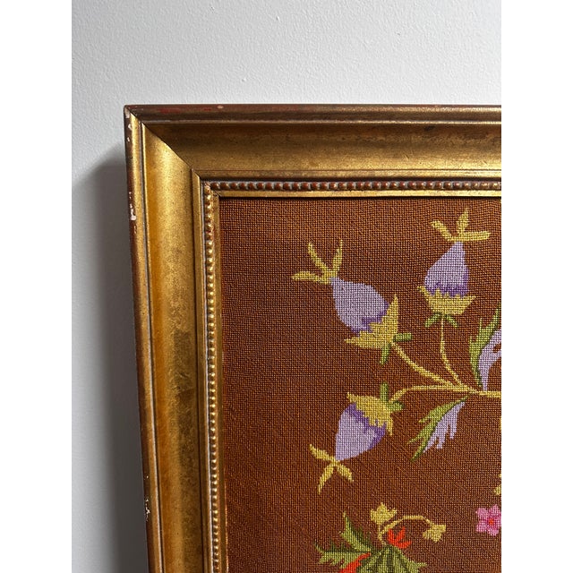 1960s Large Needlepoint Chinoserie Wall Panels For Sale - Image 10 of 12