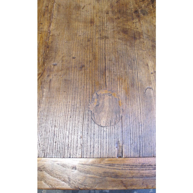 40" Long Naturally Aged Elm Table For Sale In Greensboro - Image 6 of 6