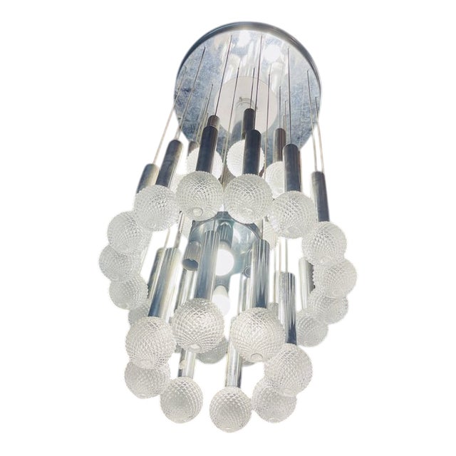 Chandelier by Gaetano Sciolari, 1970s For Sale