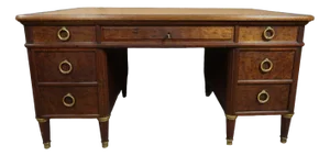 French Desk in Mahogany from Maison Haentges, 1890s