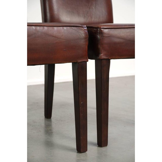 English-Style Sheepskin Dining Chairs, Set of 6 For Sale - Image 14 of 16