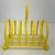 Metal 1920s Sunshine Yellow Silver Plated Letter or Toast Stand For Sale - Image 7 of 9
