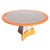Art Deco "Savini" Round Table With Stainless Steel and Bronze Details For Sale - Image 3 of 6