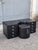 Chest of Drawers with Black Leather Stool by Guido Faleschini for I4 Mariani, 1970, Set of 3 For Sale - Image 4 of 12